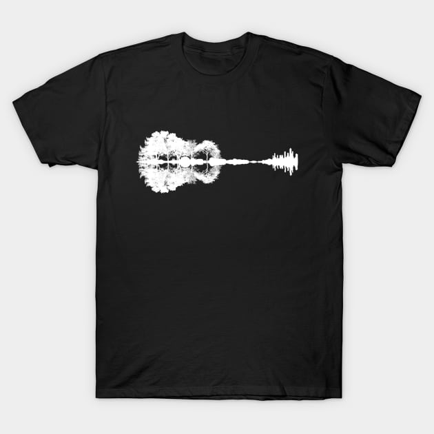 Nature Acoustic Guitar T-Shirt by blueversion